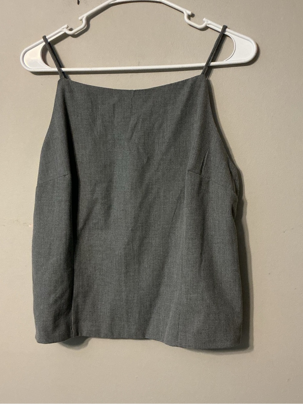 Divided H&M Gray Camisole-Open Back W/Ties